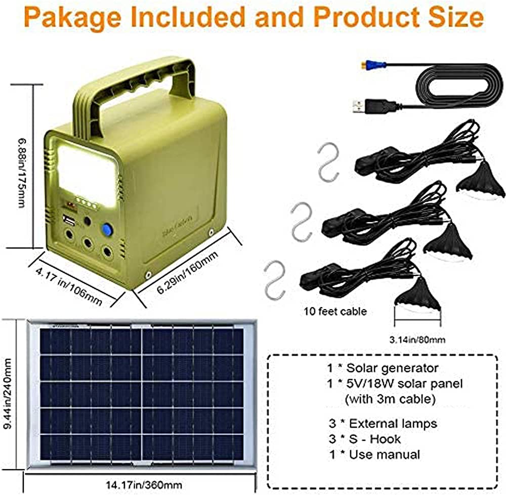 Smart Power Mini, 42wh DC Solar Home System