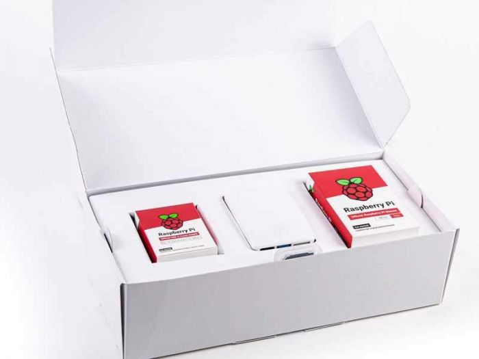 Raspberry Pi4 Desktop Kit components &amp; packaging, UK