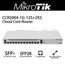 [CRN-MTK-CCR2004-1G-12S+2XS] MikroTik CCR2004-1G-12S+2XS