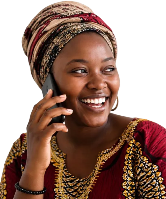 A Reketa user on a call